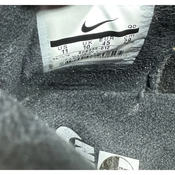 Nike SB Dunk High Sneakers Boot Black 2016 806335-012 Men's Size 11 Shoes - Picture 7 of 8